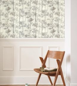 Skandinavia Wallpaper by Casadeco Noir Gravure