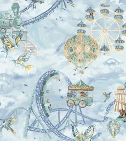Sky Fair Wallpaper by Brand McKenzie Cloud Blue