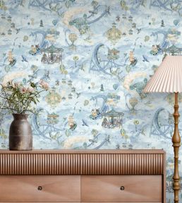 Sky Fair Wallpaper by Brand McKenzie Cloud Blue