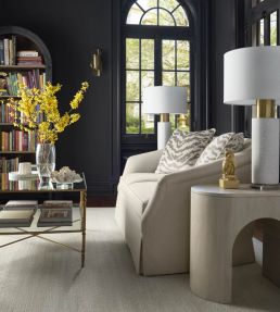 Sloane Herringbone Fabric by Thibaut Almond