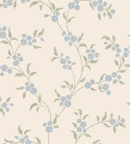 Smilli Wallpaper by Sandberg Misty Blue