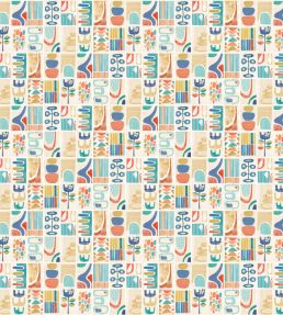 Snip Snip Wallpaper by Ohpopsi Indigo & Amber