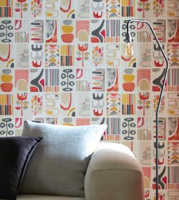 Snip Snip Wallpaper by Ohpopsi Lilac & Silver