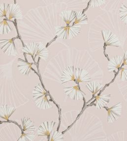 Snow Flower Wallpaper by Jane Churchill Pink