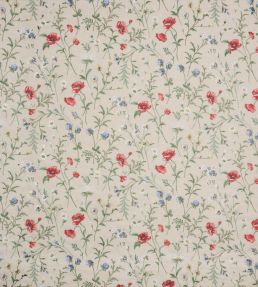 Snowshill Meadow Fabric by Nina Campbell Poppy/Blue