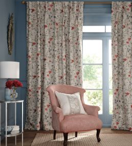 Snowshill Meadow Fabric by Nina Campbell Blush/Lilac