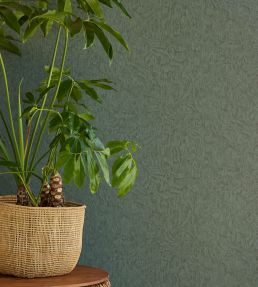 Soft Movement Wallpaper by Eijffinger Green