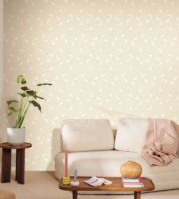 Softness Wallpaper by Caselio Blanc Or