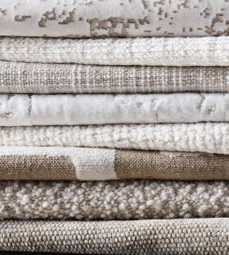 Sol Fabric by Zinc Silver Grey