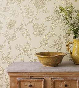 Solaine Wallpaper by Sanderson Calico/Russet