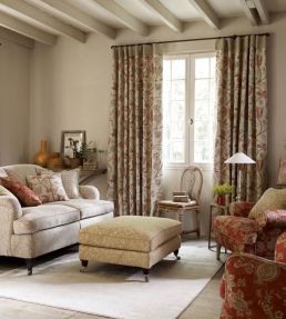 Solaine Fabric by Sanderson Olive/Pebble