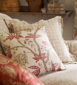 Solaine Fabric by Sanderson Olive/Pebble