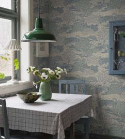 Solangen Wallpaper by Borastapeter Blue