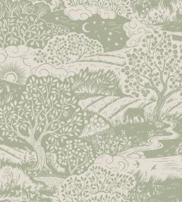 Solangen Wallpaper by Borastapeter Green