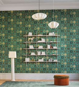 Soli Wallpaper by Cole & Son Emerald & Gold