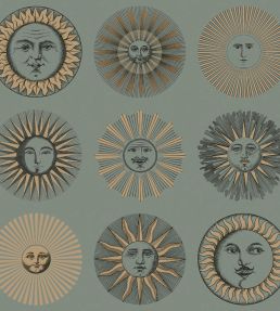 Soli Wallpaper by Cole & Son Sage & Rose Gold
