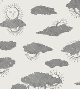 Soli e Nuvole Wallpaper by Cole & Son Black & White