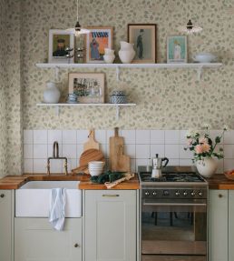 Solliden Wallpaper by Sandberg Spring Green