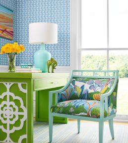 Solsbury Wallpaper by Thibaut Beige