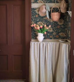 Solveig Wallpaper by Sandberg Midnight Blue