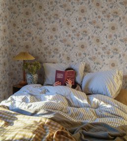 Solveig Wallpaper by Sandberg Misty Blue