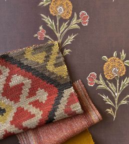 Somerton Wallpaper by Mulberry Home Red/Green