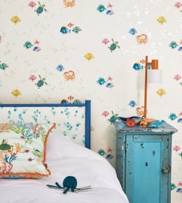 Something Fishy Wallpaper by Villa Nova Blue