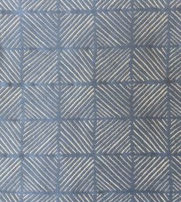 Songlines Fabric by Kate Medlicott Blue Moon