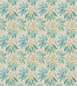 Sonia Fabric by Nina Campbell Aqua/Eucalyptus