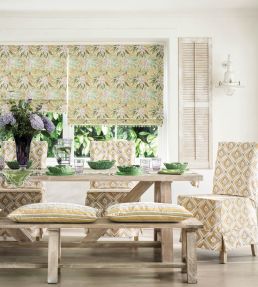 Sonia Fabric by Nina Campbell Teal/Ruby