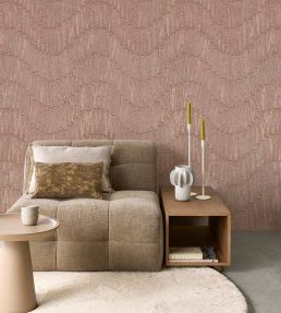Soothing Waves Mural by Eijffinger Orange/Terracotta