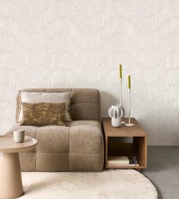 Soothing Waves Mural by Eijffinger White/Cream