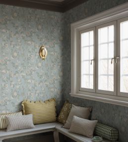Sophia Magdalena Wallpaper by Borastapeter Soft Blue