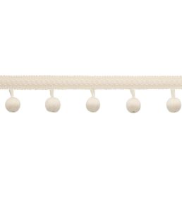 Sophie Beaded Fringe Trimming by Samuel & Sons Cream