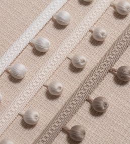 Sophie Beaded Fringe Trimming by Samuel & Sons Cream