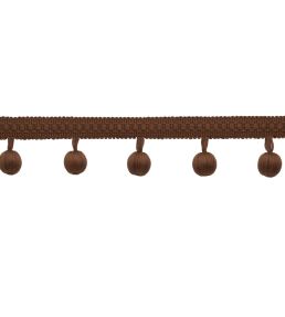 Sophie Beaded Fringe Trimming by Samuel & Sons Walnut