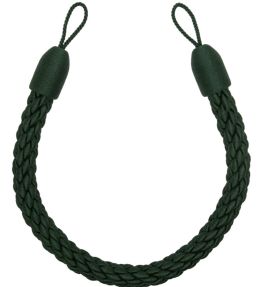 Sophie Cable Holdback Trimming by Samuel & Sons Viridian Green