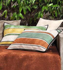 Sorrente Cushion 40 x 60cm by Maison Casamance Jaune Vert