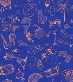 Souvenirs Wallpaper by Tres Tintas Scarlet