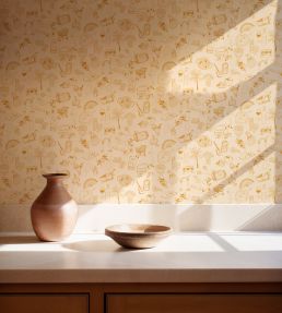 Souvenirs Wallpaper by Tres Tintas Yellow