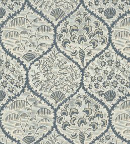 Sowerby Wallpaper by Josephine Munsey Bude Blue and Salt Ridge