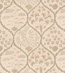 Sowerby Wallpaper by Josephine Munsey Coral and Stepping Stone