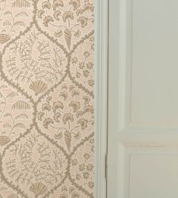 Sowerby Wallpaper by Josephine Munsey Coral and Stepping Stone