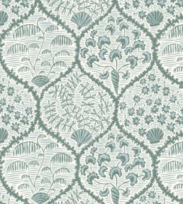 Sowerby Wallpaper by Josephine Munsey Osney Blue and Cotswold White