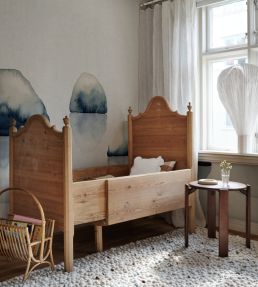 Spegel Mural by Sandberg Indigo Blue