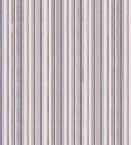 Spinnaker Stripe Fabric by Mulberry Home Indigo/Red