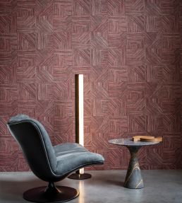 Splice Wallpaper by Arte Aged Cedar
