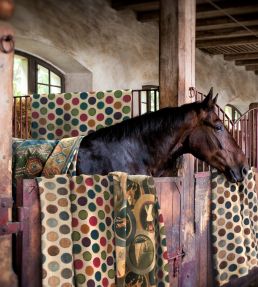 Sporting Life Velvet Fabric by Mulberry Home Woodsmoke
