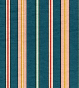 Sporty Stripes Fabric by Ottoline Blue