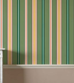 Sporty Stripes Wallpaper by Ottoline Green
